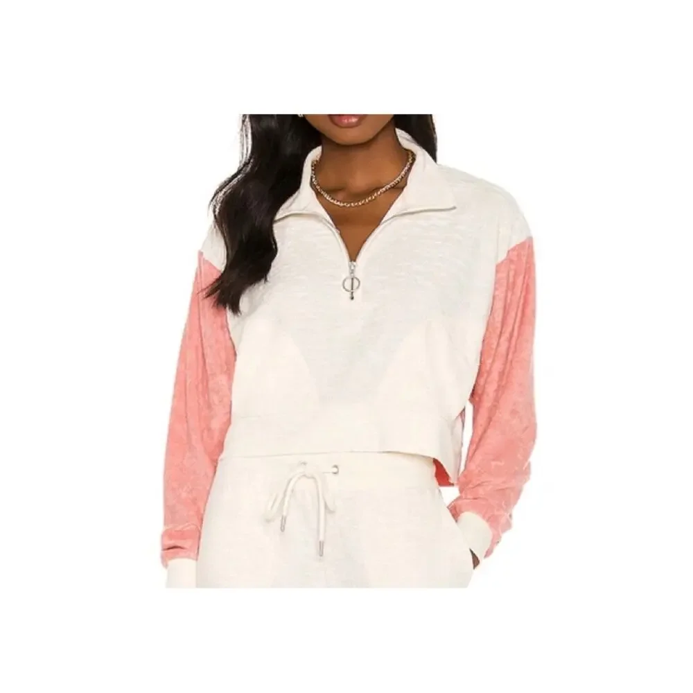 L*Space Best Life Pullover – Size XSmall – Pink & White – NWT - Picture 1 of 5